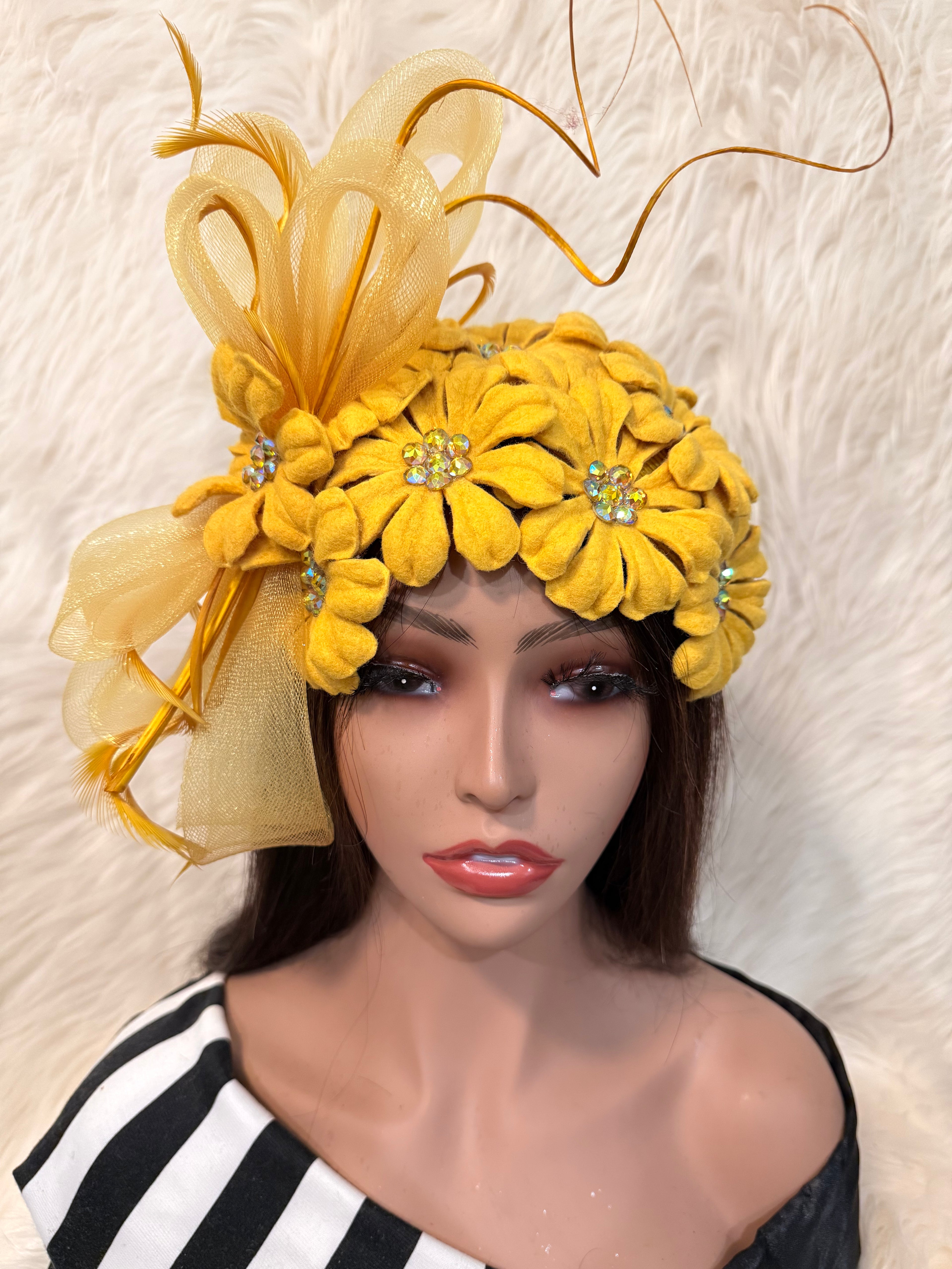Yellow Petal Hat