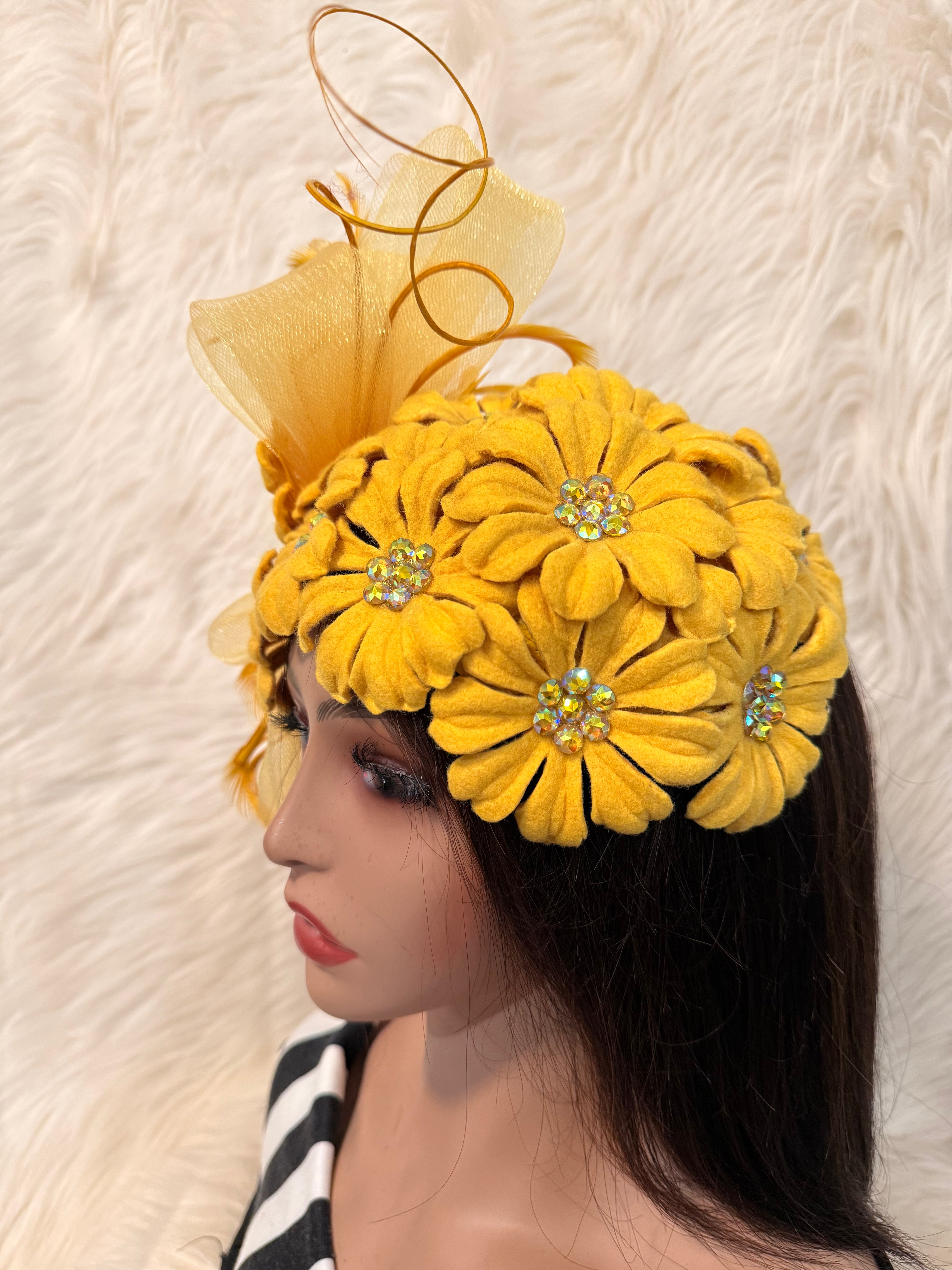 Yellow Petal Hat