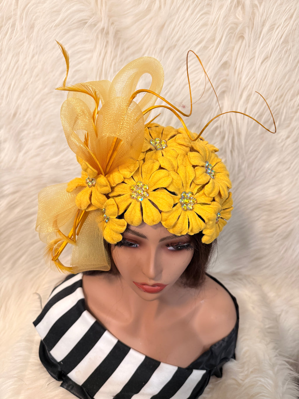Yellow Petal Hat