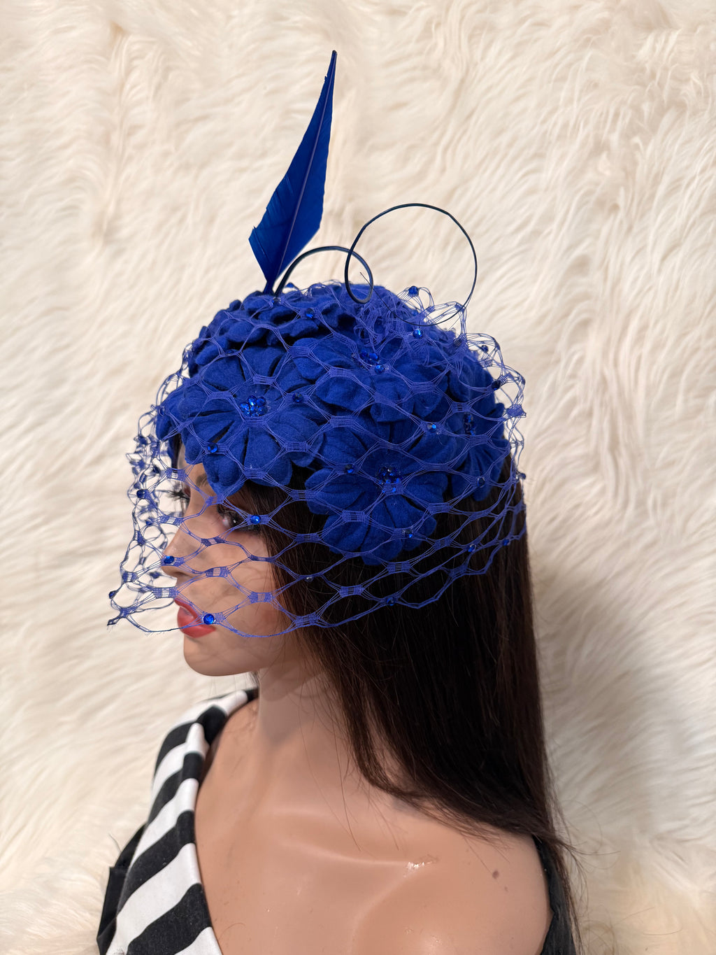 Blue Petal Hat
