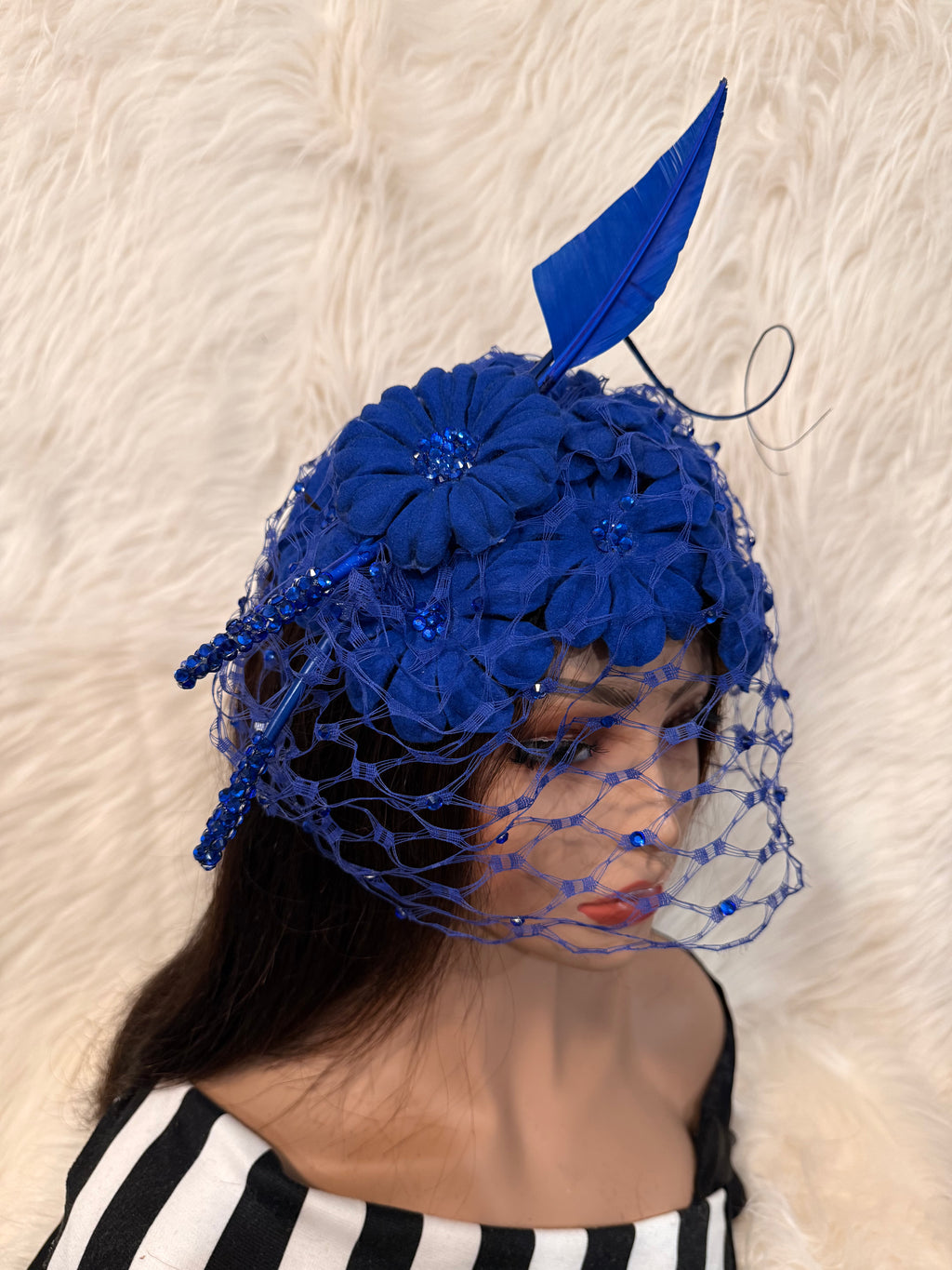 Blue Petal Hat