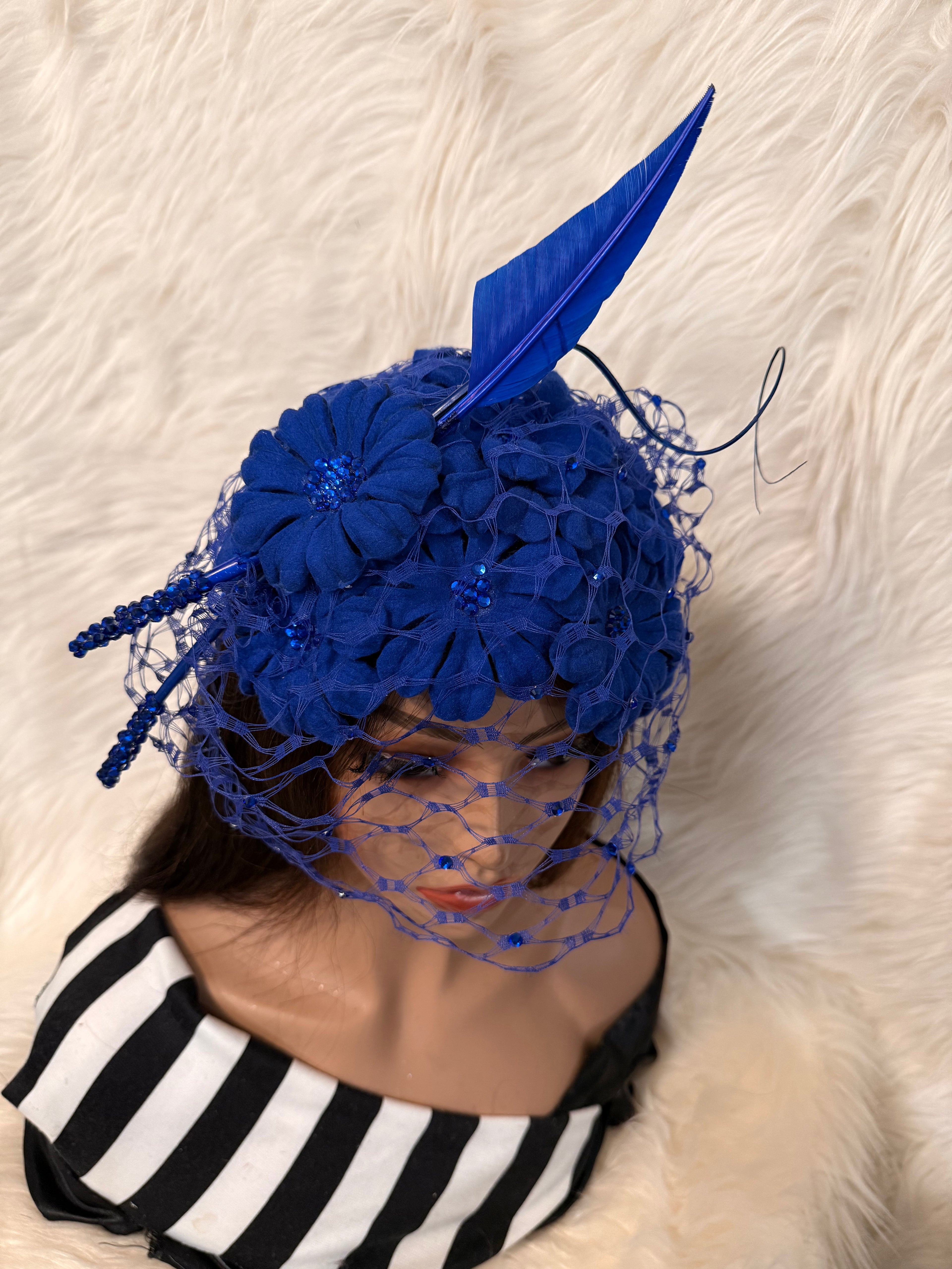 Blue Petal Hat