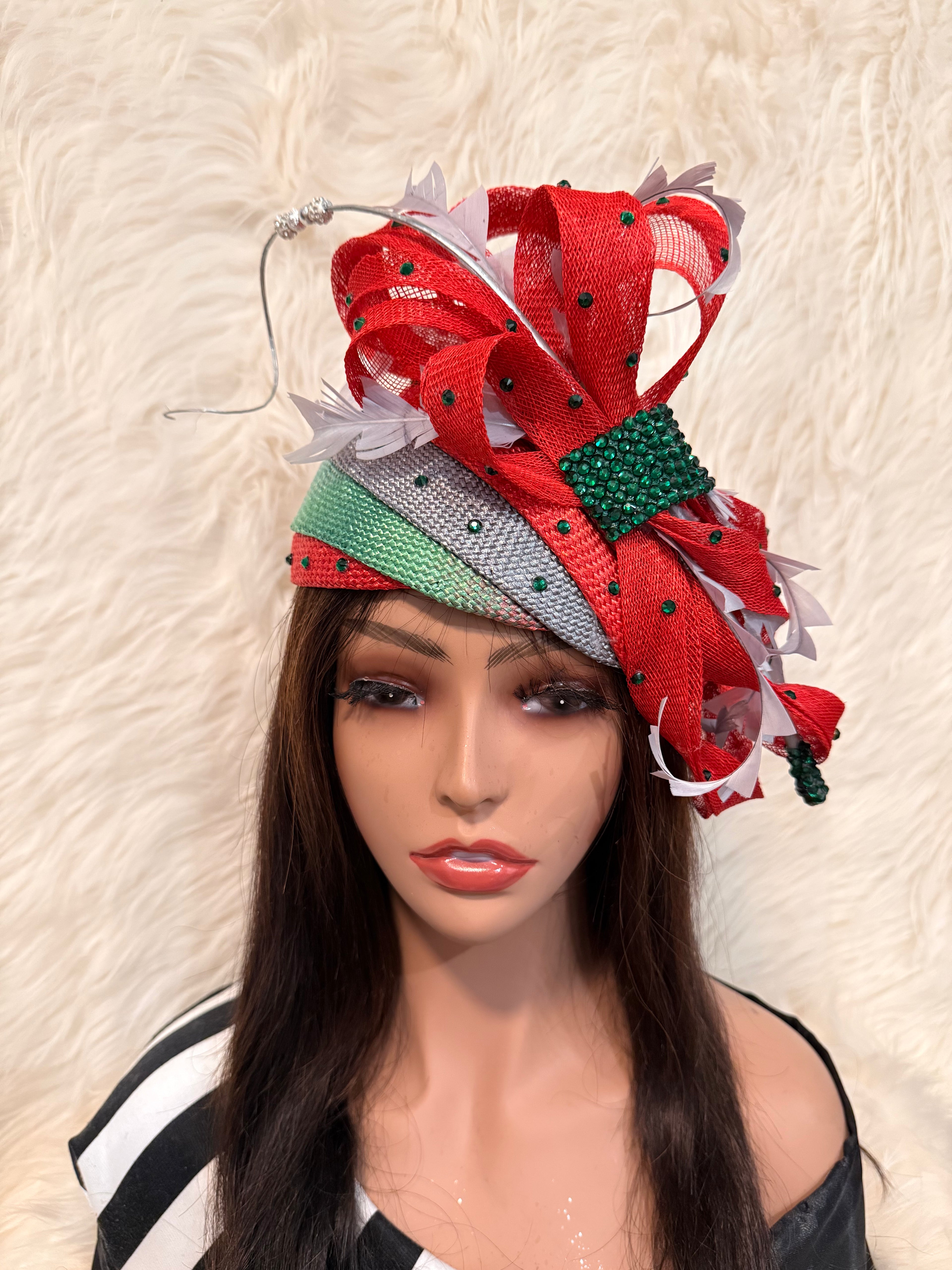 Multi-Colored Layered Hat