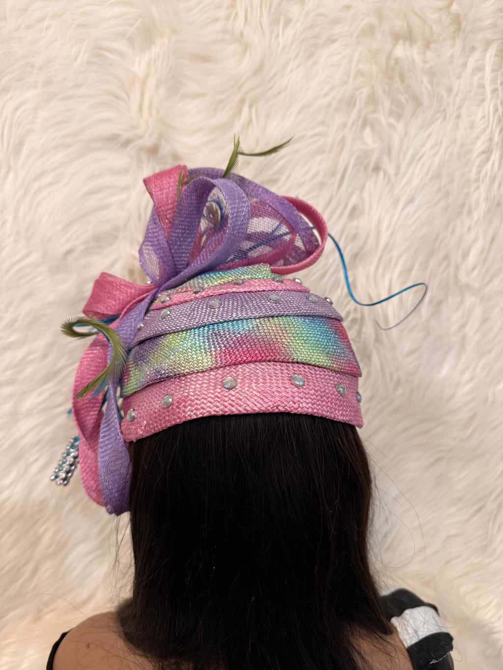 Multi-Colored Layered Hat
