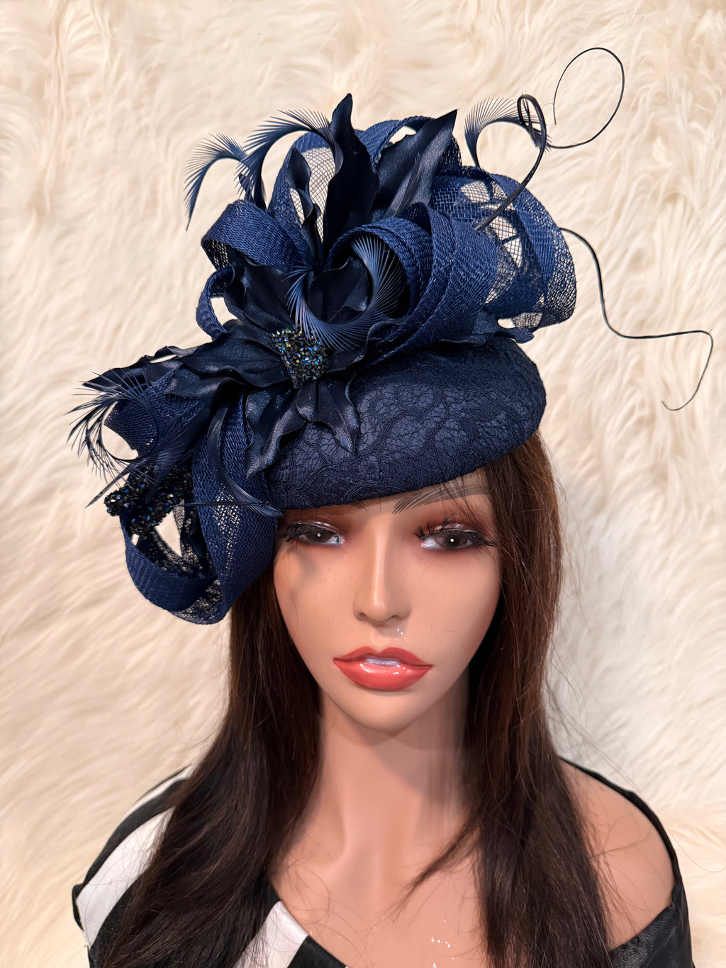 Navy Blue "O" Mold Hats