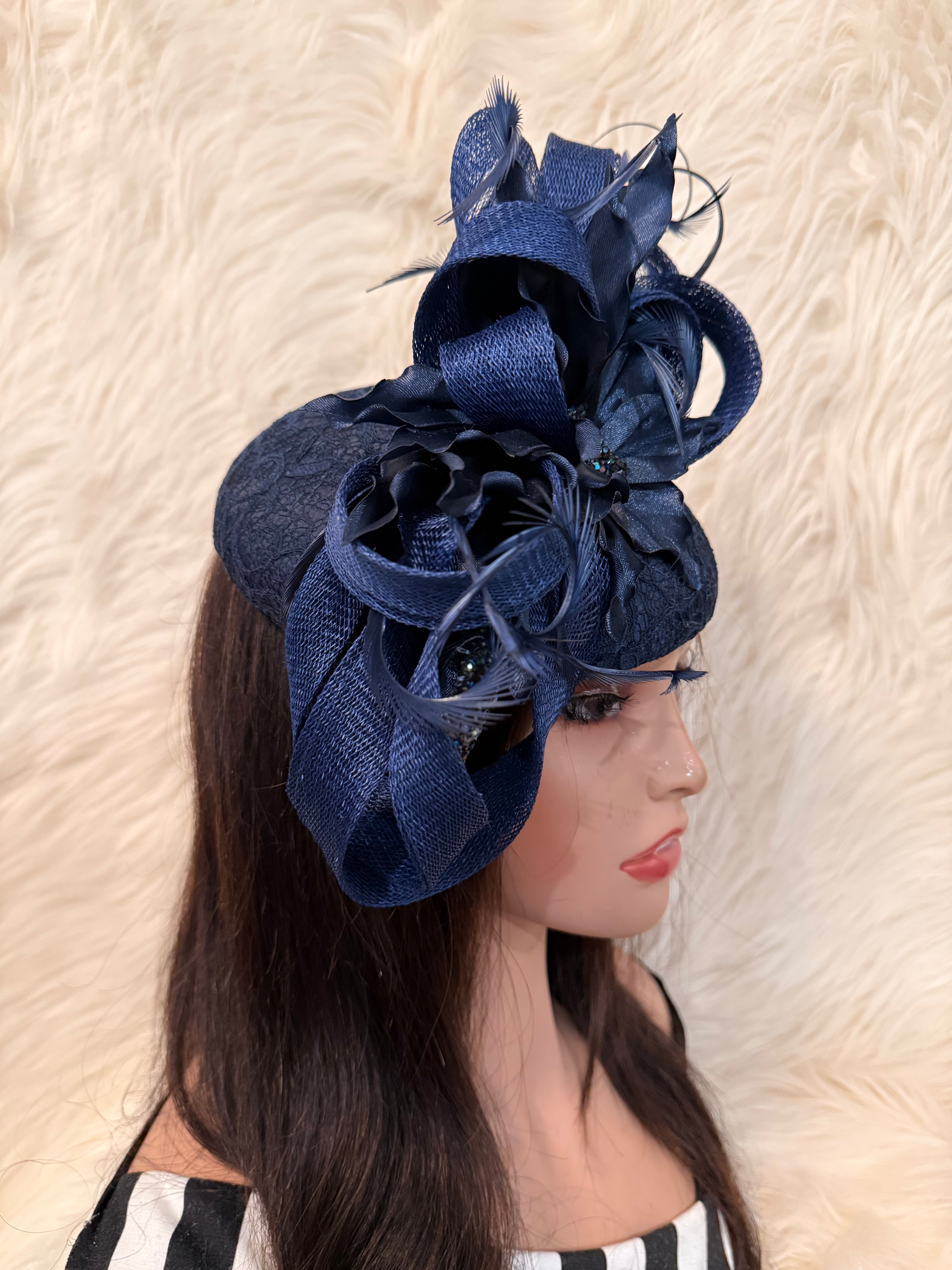 Navy Blue "O" Mold Hats