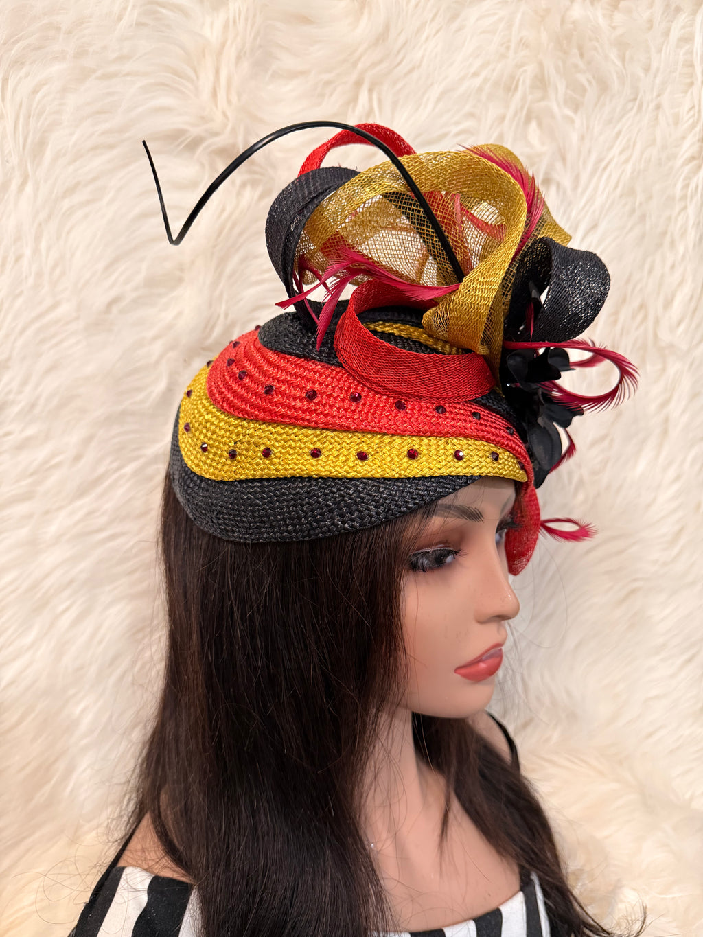 Multi-Colored Layered Hat