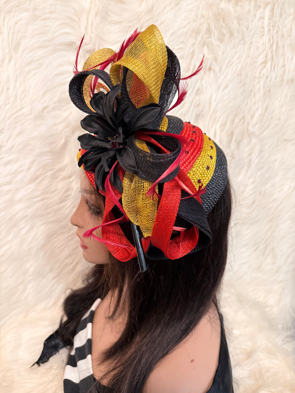 Multi-Colored Layered Hat