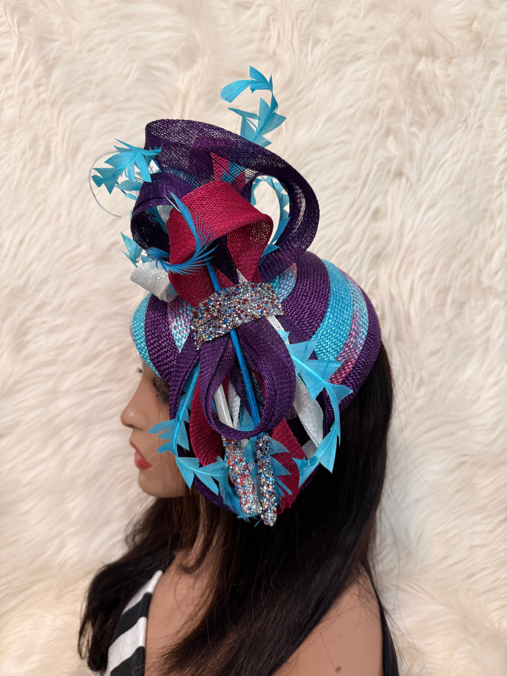 Multi-Colored Layered Hat