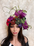 Multi-Colored Felt Petal Hat (1/2 Hat)