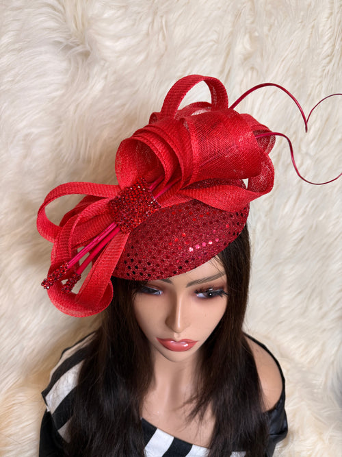 Red Sequin "O" Mold Hat