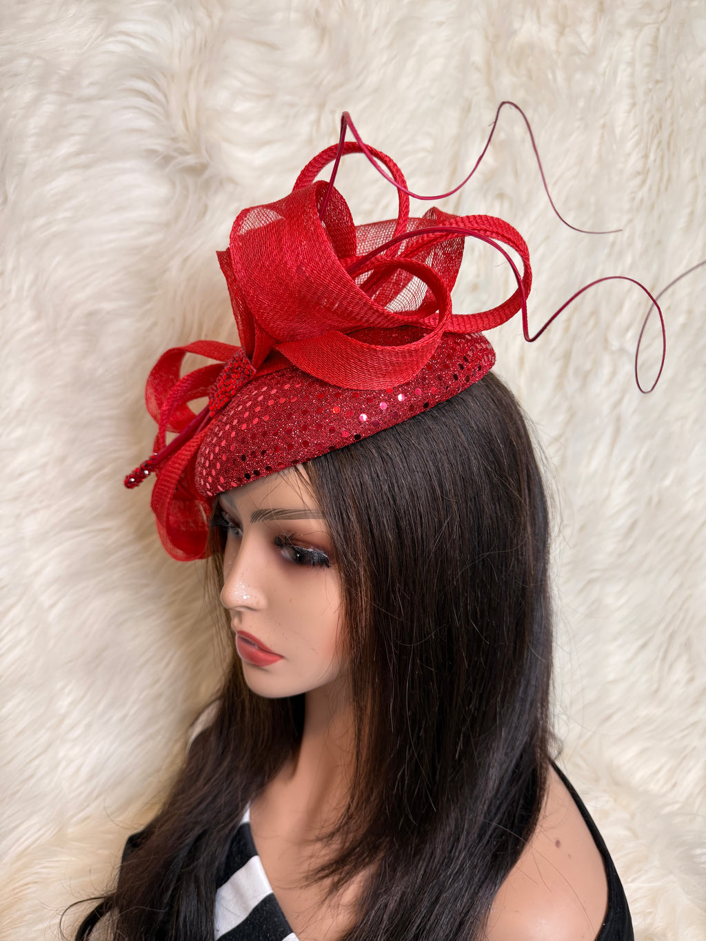 Red Sequin "O" Mold Hat