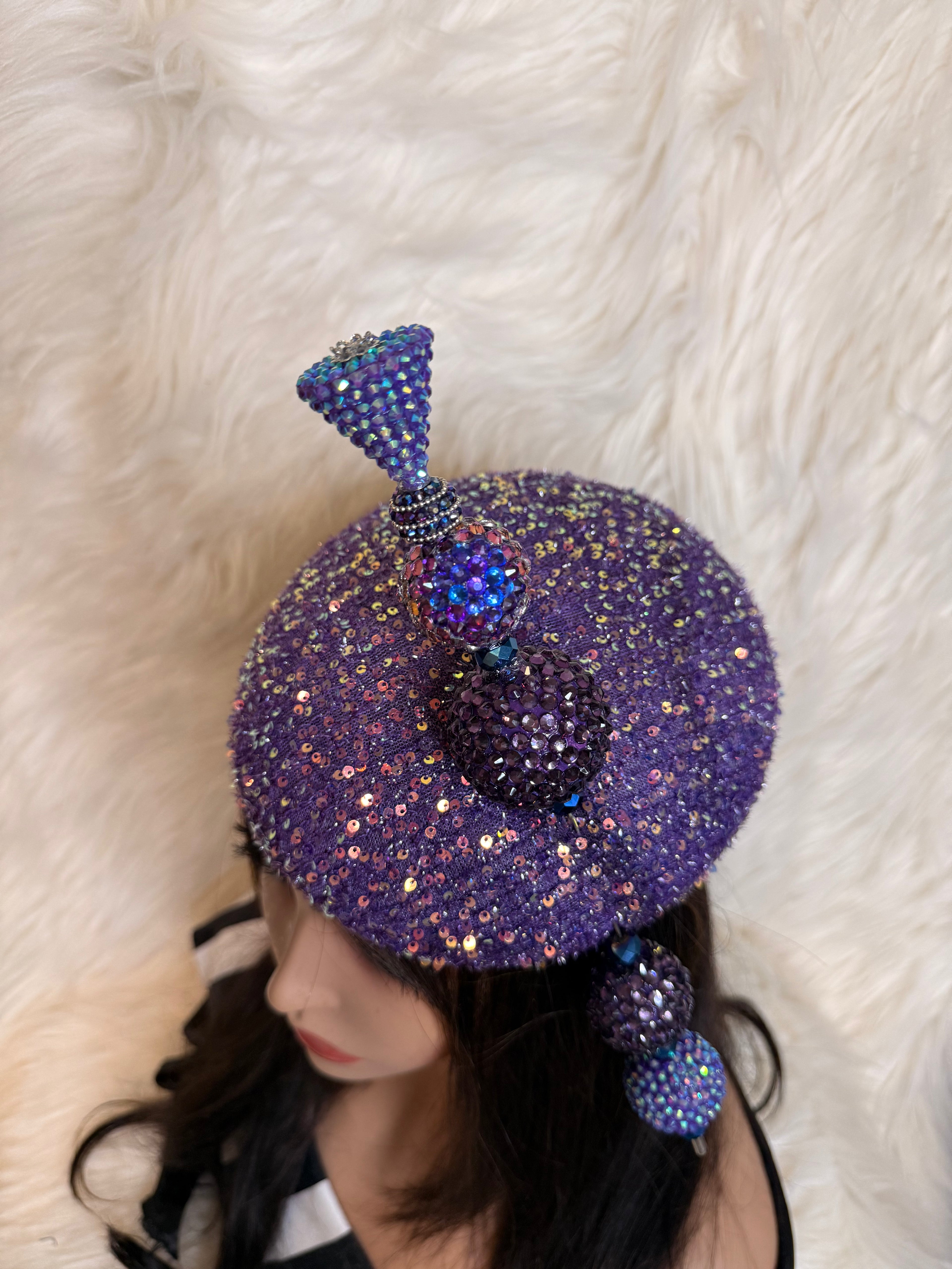 Purple Sequins "O" Mold Hat