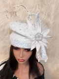 White full Hat  Fits Head size 22"-23"