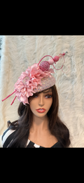 Baby Pink Sequins / W Oversized Hat Pin