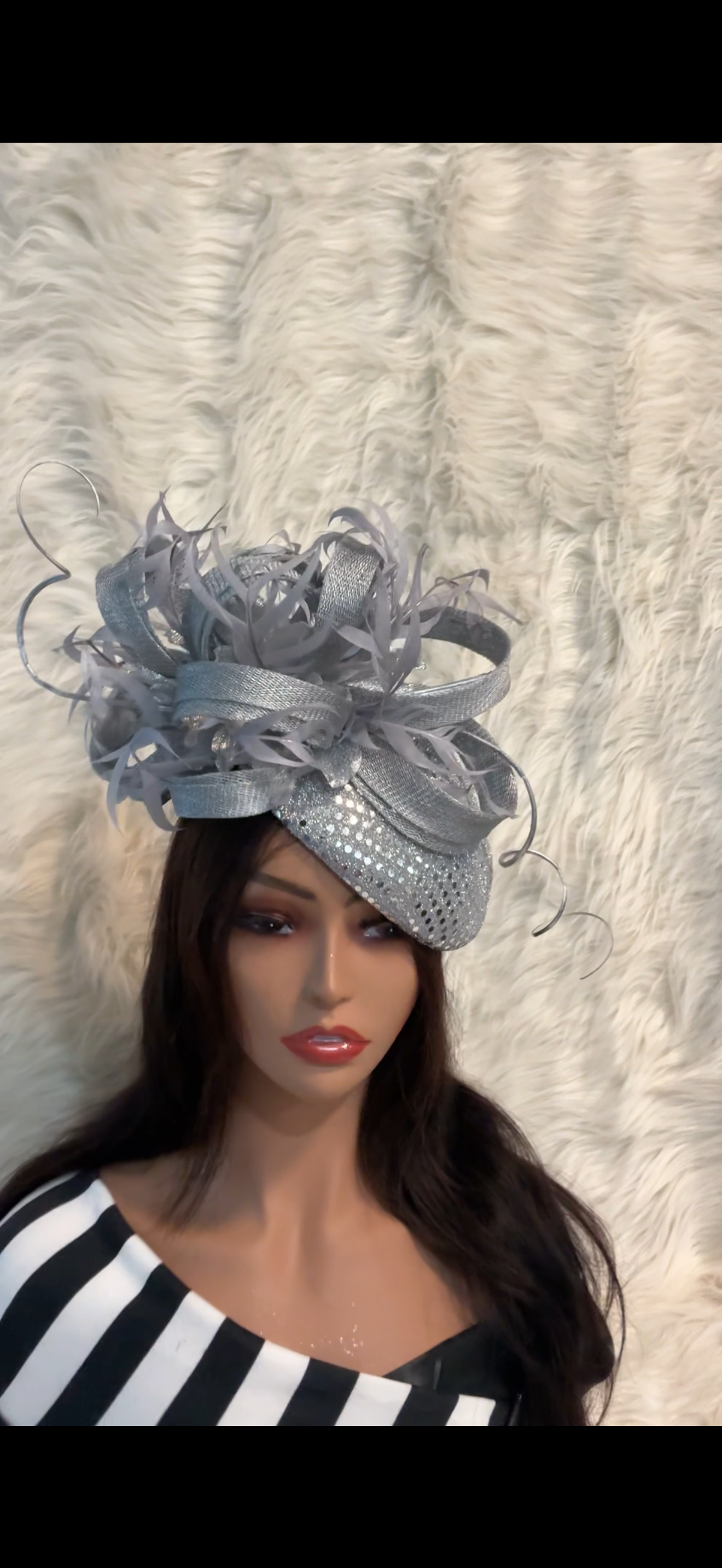 Silver Fascinator