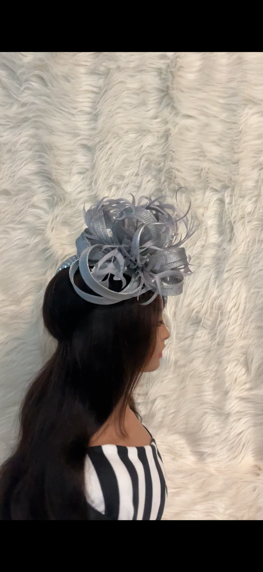 Silver Fascinator
