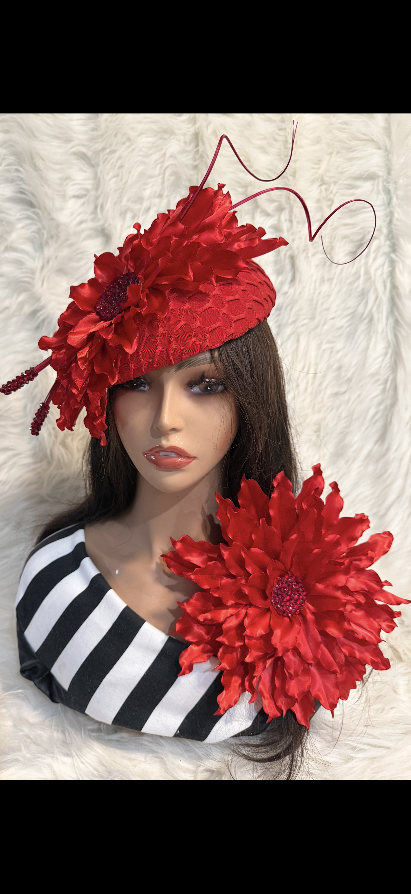 Red /W Matching Brooch