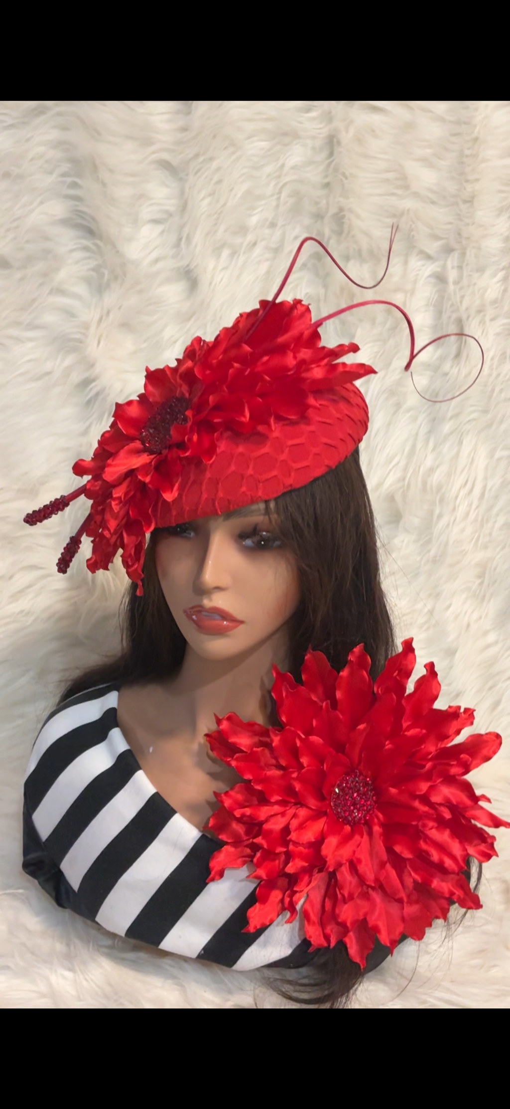 Red /W Matching Brooch