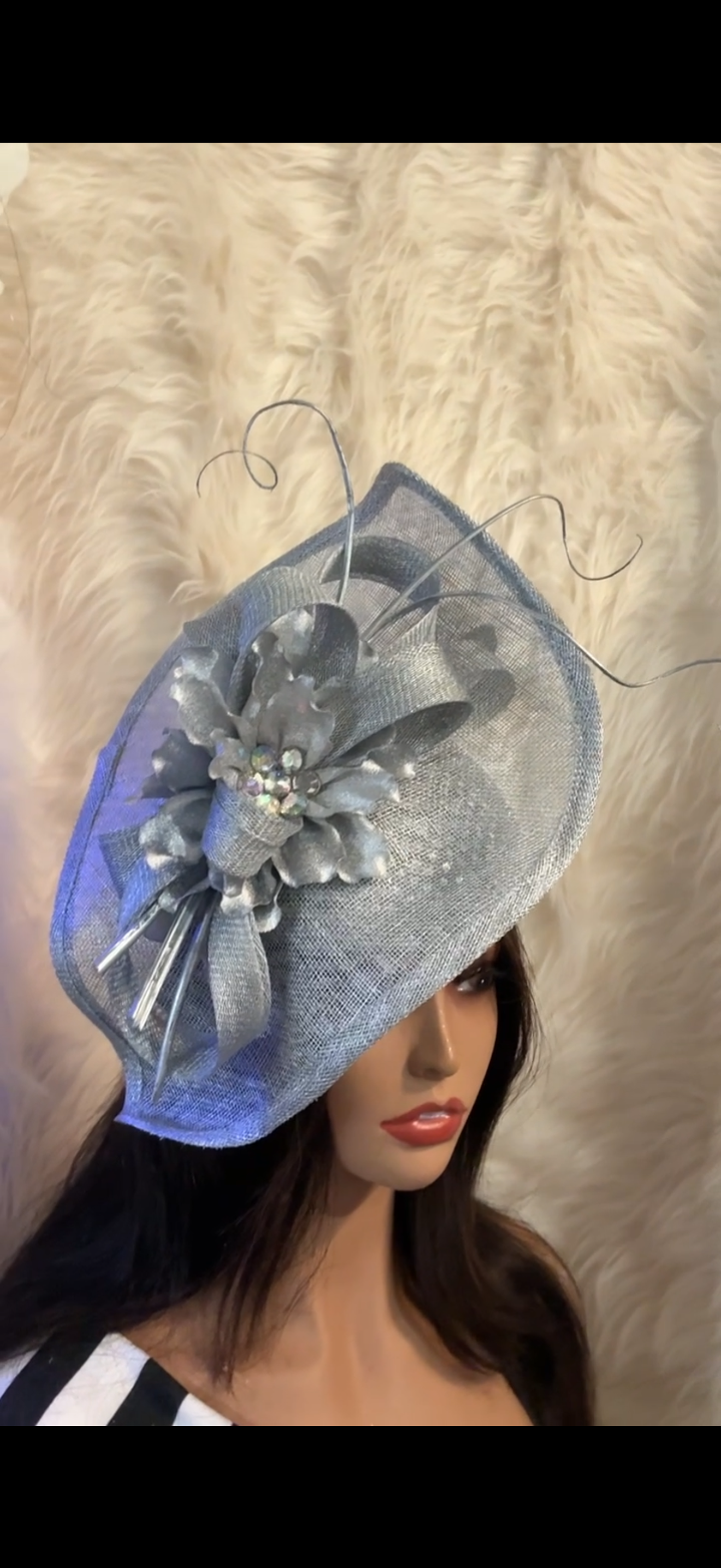 Silver Fascinator