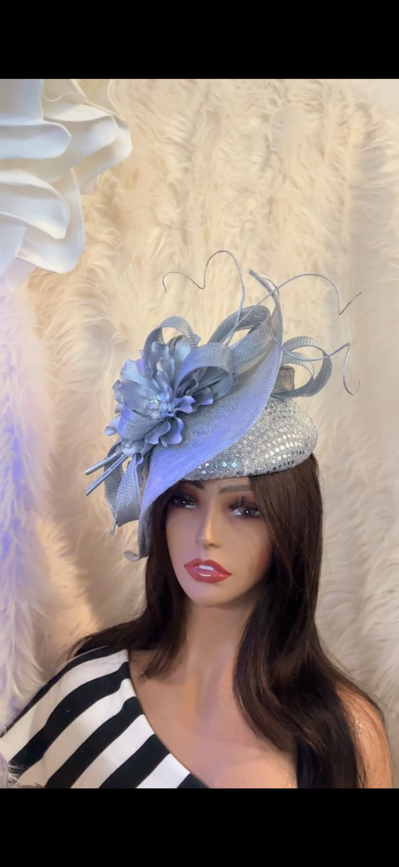 Silver Fascinator