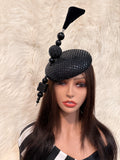 Black Sequins / W Oversized Hat Pin