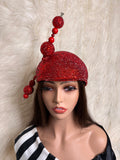 Red Crystal  3/4 Hat / Oversized Hat Pin