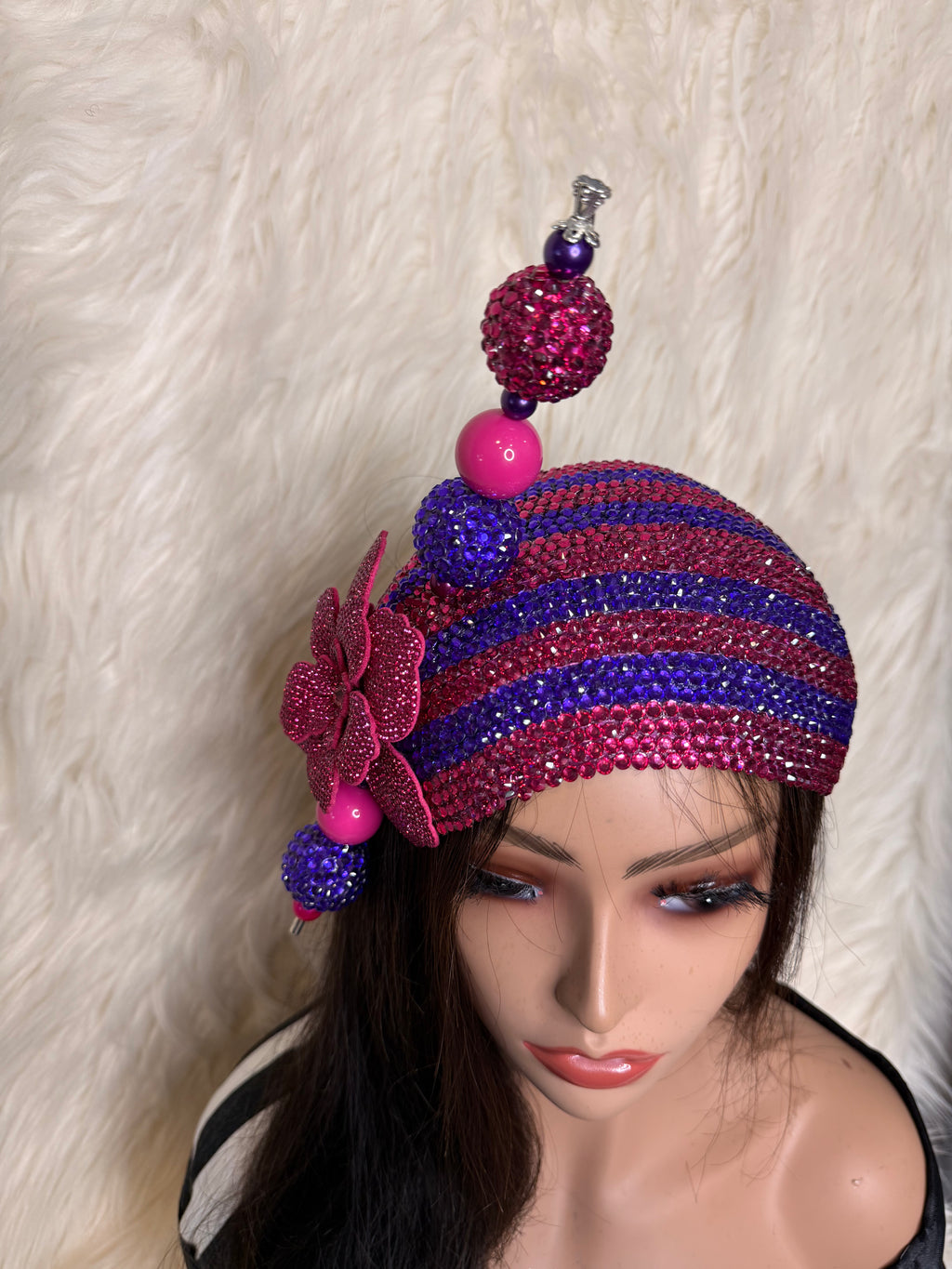 Pink and Purple / W Oversized Hat Pin